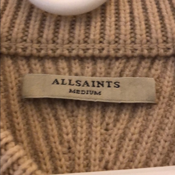 All Saints size M taupe Sylvia Jumper - Picture 3 of 5